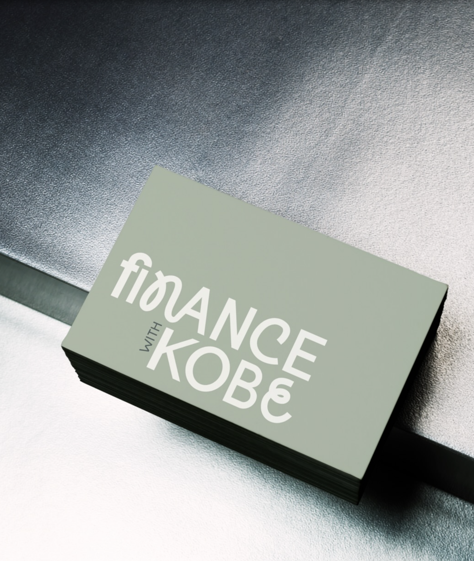 mint green mortgage broker business card design for Finance with Kobe